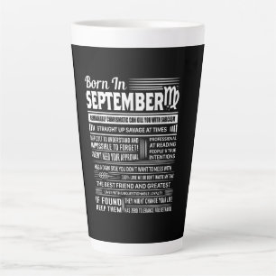 In einem September-Jungfrau geborene lustige Gebur Milchtasse