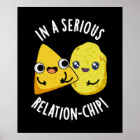 In einem seriösen Relation-Chip Funny Food Pun Dar