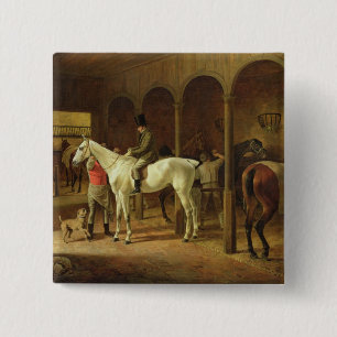 In einem Stall Button