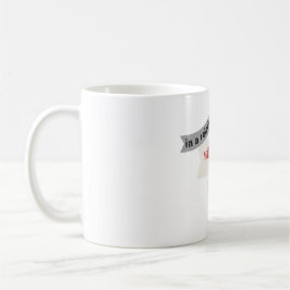 In einem Verhältnis zu meiner Hundegrau-Tasse Kaffeetasse