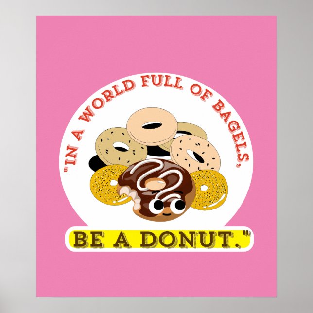 IN EINEM WORT VON BAGELS, SEIN EIN SPENDE POSTER (Vorne)