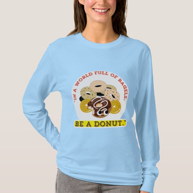 IN EINEM WORT VON BAGELS, SEIN EIN SPENDE T-Shirt (Vorderseite)