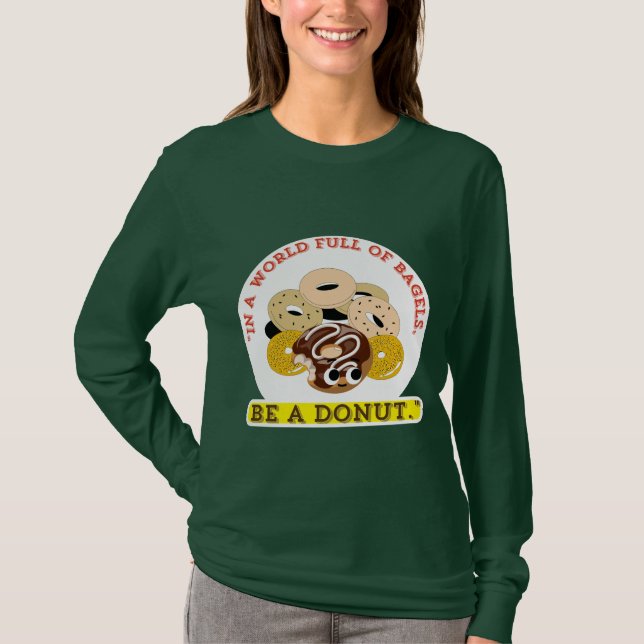 IN EINEM WORT VON BAGELS, SEIN EIN SPENDE T-Shirt (Vorderseite)
