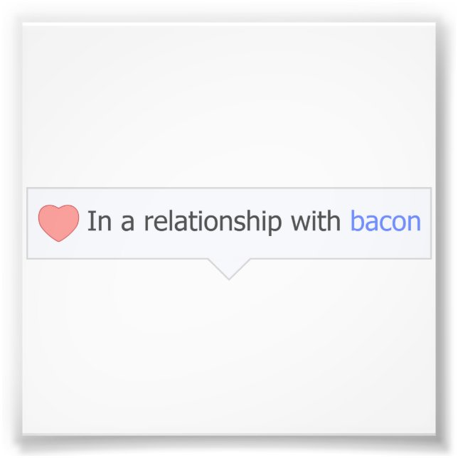 In einer Beziehung zu Bacon Fotodruck (Vorne)