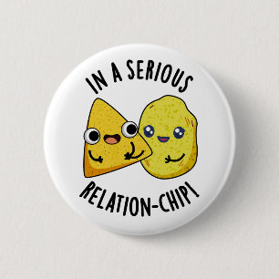 In einer ernsten Beziehung-chip Lustiger Lebensmit Button