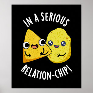 In einer ernsten Beziehung-Chip Lustiger Lebensmit Poster