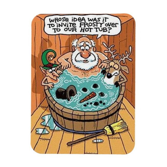 In einer Hot Tube eiskalt Magnet (Vertikal)