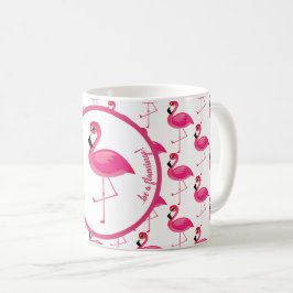 In einer Menge der Tauben, seien Sie ein Flamingo Kaffeetasse