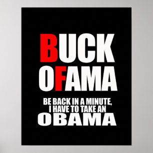 IN EINER MINUTE ZURÜCK, MUSS ICH EIN OBAMA NEHMEN POSTER