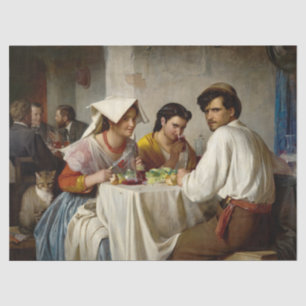 In einer römischen Osteria von Carl Bloch Seidenpapier