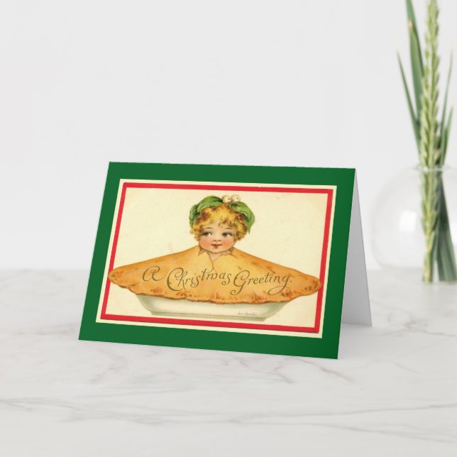 In einer Torte gebacken Karte (Vorderseite)