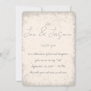 In einer Vintagen Filter-Hochzeitseinladung anpass Einladung