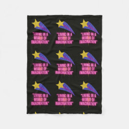 IN EINER WELT DER VORSTELLUNG LEBEN FLEECEDECKE