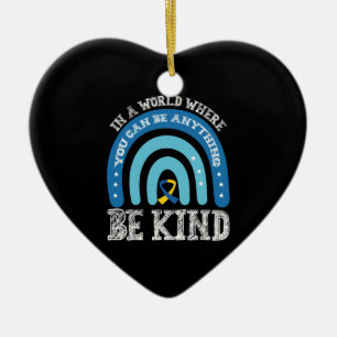 In einer Welt, in der man alles gut sein kann Keramik Ornament