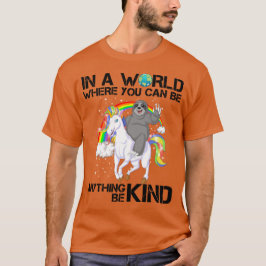 in einer Welt, in der man alles irgendwie sein kan T-Shirt