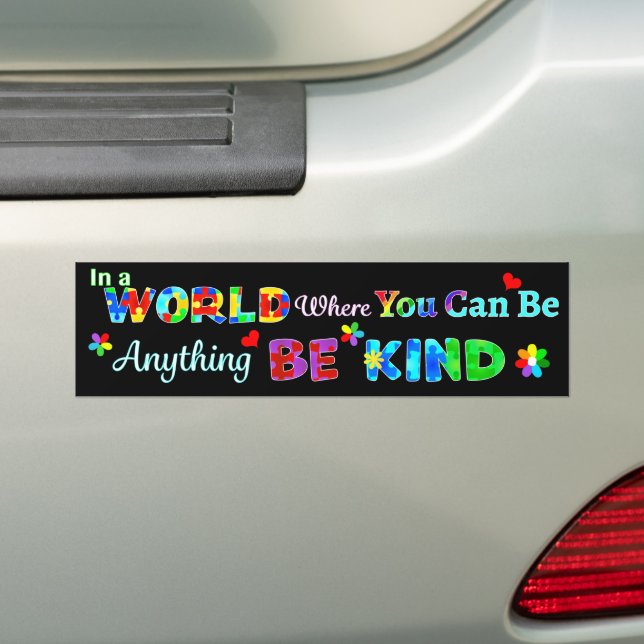 In einer Welt, in der man alles sein kann, was man Autoaufkleber (Auf Auto)