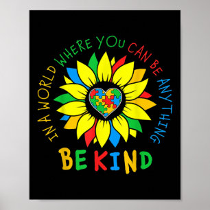 In einer Welt, in der man alles wie Autismus sein  Poster