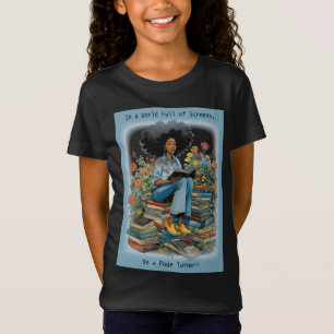 In einer Welt voller Bildschirme ist ein Page Turn T-Shirt