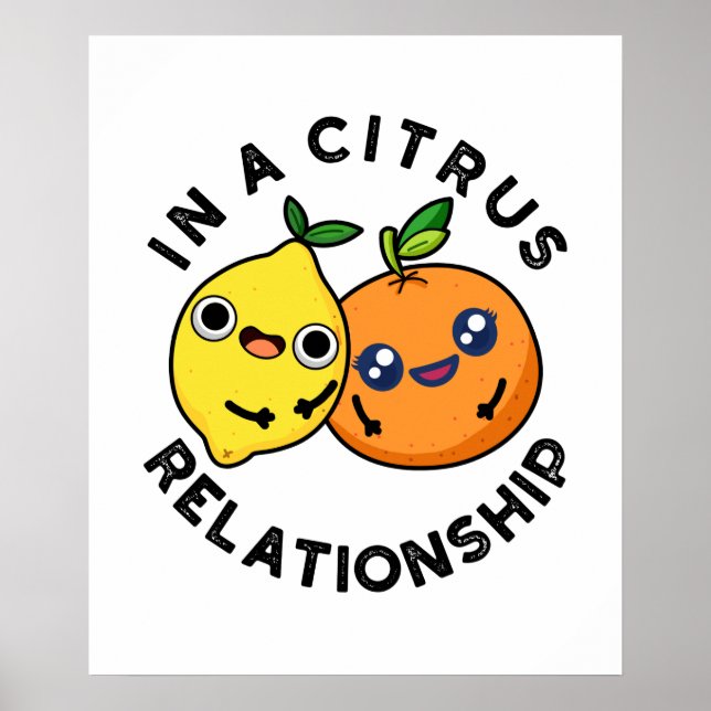In einer Zitrusbeziehung Funny Fruit Pub Poster (Vorne)