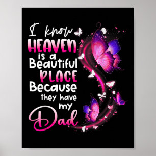 In Erinnerung an den Vater weiß Angel den Himmel w Poster