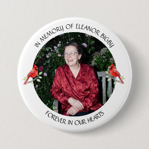 In Erinnerung an   Kardinal-Erinnerungsstück Button
