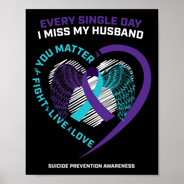 In Erinnerung an meine liebende Husbynd Suizidpräv Poster (Vorne)