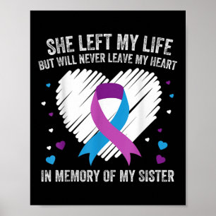 In Erinnerung an meine liebende Schwester Suizidpr Poster