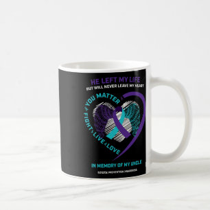 In Erinnerung an meine liebevolle Onkel Suizidpräv Kaffeetasse