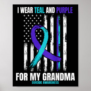 In Erinnerung an meine Oma-Selbstmordgedankenflagg Poster