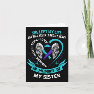 In Erinnerung an meine Schwester Suizid Awareness Karte