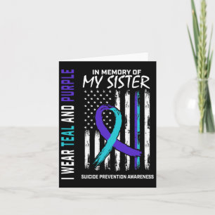 In Erinnerung an meine Schwester Suizid Awareness  Karte