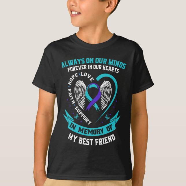 In Erinnerung an meinen besten Freund Selbstmord B T-Shirt (Vorderseite)