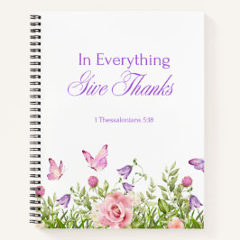 "In Everything Give Danke" Softcover-Notebook Notizbuch