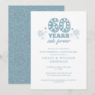In ewig 60. Hochzeitstag Einladung