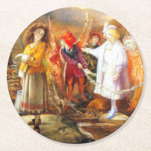 In Fairyland John Anster Fitzgerald Runder Pappuntersetzer