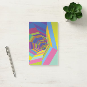 In Farbe verschwinden Post-it Klebezettel