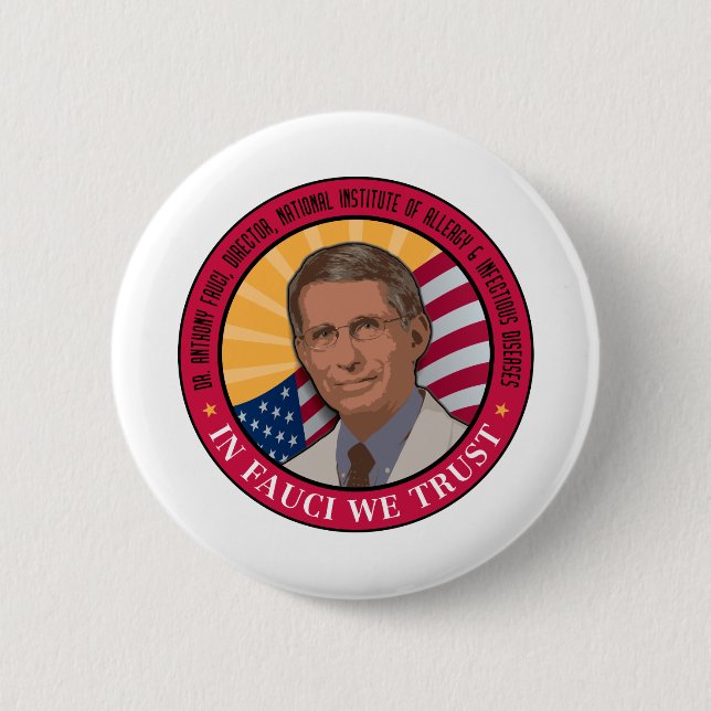 In Fauci vertrauen wir Button (Vorderseite)