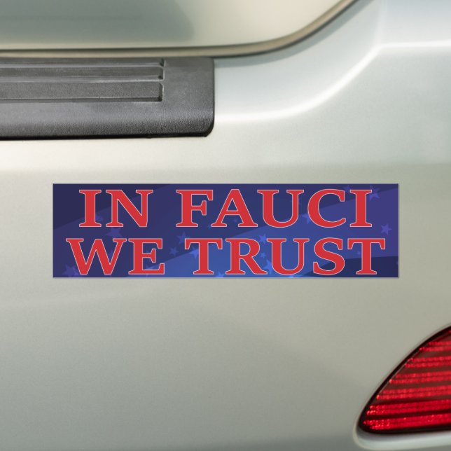 In Fauci vertrauen wir der Wissenschaft - Vertraue Autoaufkleber (Auf Auto)