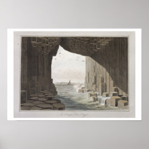 In Fingals Höhle Staffa, von 'einer Reise um GR Poster