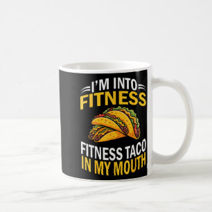 In Fitness-Taco im Mund lustiger Cinco de Mayo Kaffeetasse
