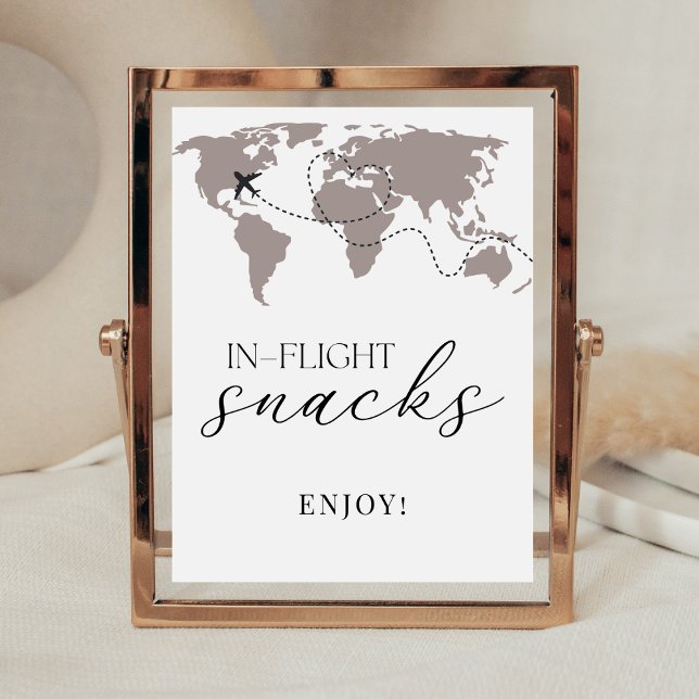 In-Flight Snacks Airplane Baby Shower Food Table Sockelschild (Von Creator hochgeladen)