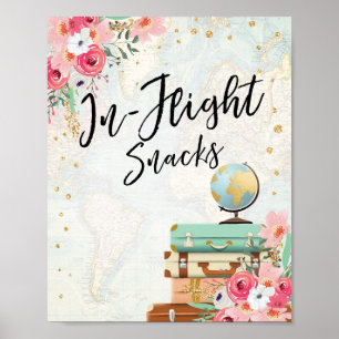 In-Flight Snacks Bar signatur Travel Shower Advent Poster
