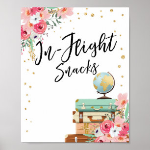 In-Flight Snacks Bar signatur Travel Shower Advent Poster