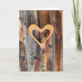 In Form einer Herzgrußkarte Dankeskarte