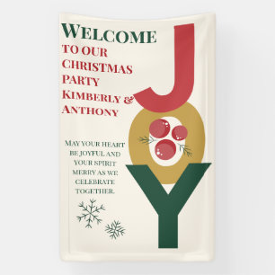 In Freude gehüllt, Weihnachtsbegrüßung Banner