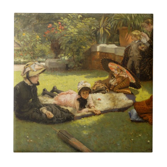 In Full Sunlight (En plein soleil) James Tissot Fliese (Vorderseite)