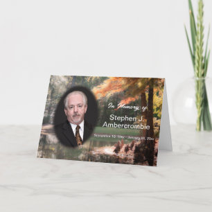 In Gedenken an die Gedenkfeier Bulletin Karte