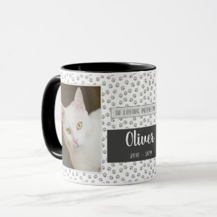 In Gedenken an geliebte Haustiere Gedenktasse Grau Tasse