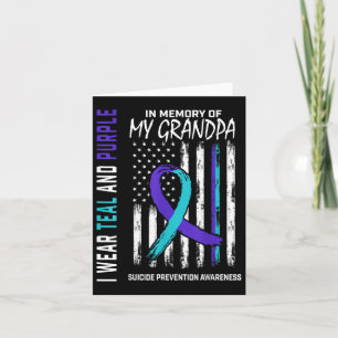 In Gedenken an Grandpa Selbstmord Awareness Präven Karte