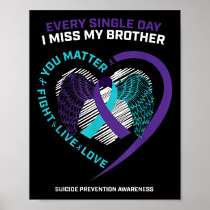 In Gedenken an meinen Bruder, den ich vermisse, Su Poster